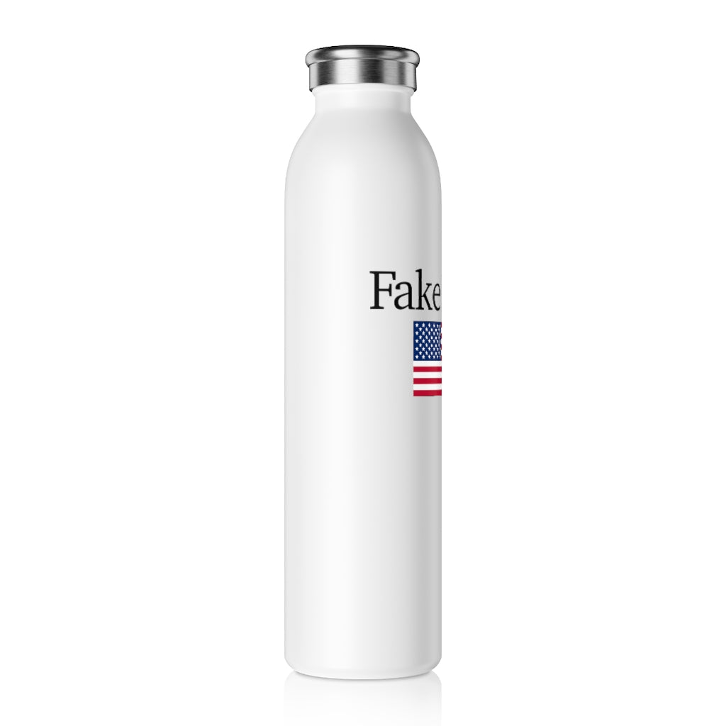 Slim Water Bottle - Fake News