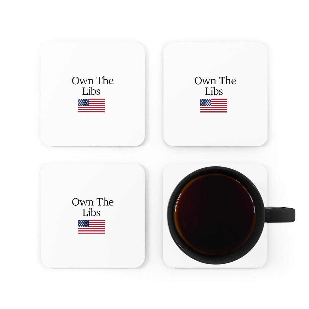 Corkwood Coaster Set - Own The Libs