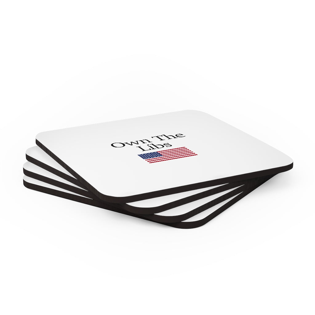 Corkwood Coaster Set - Own The Libs