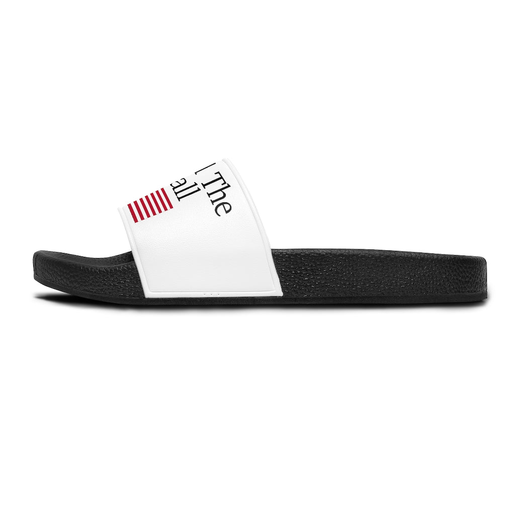 Women's Slide Sandals - Build The Wall