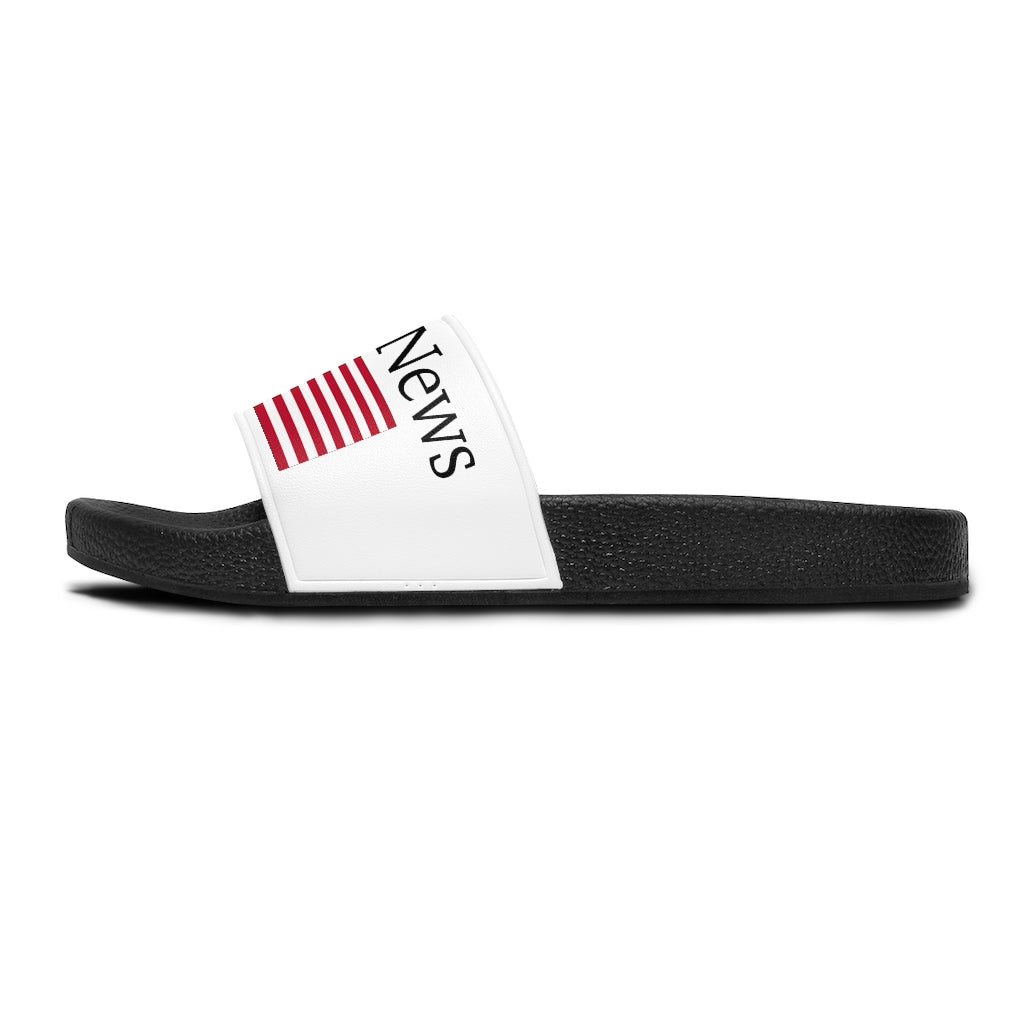 Womens Slide Sandals - Fake News