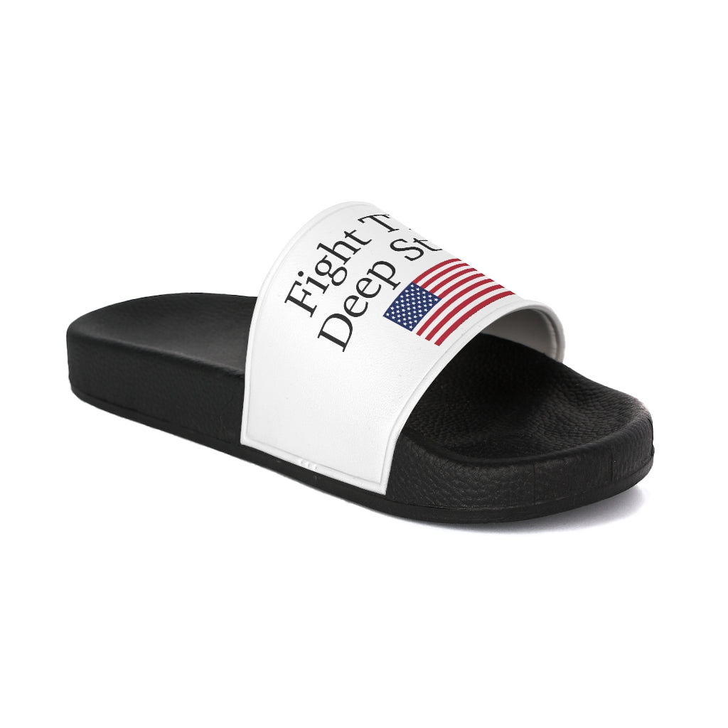 Womens Slide Sandals - Fight The Deep State