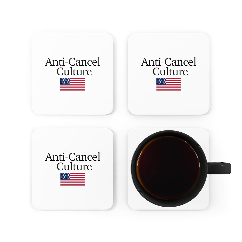 Corkwood Coaster Set - Anti-Cancel Culture