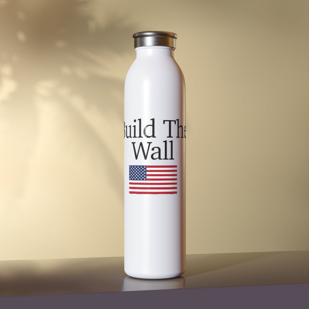 Slim Water Bottle - Build The Wall