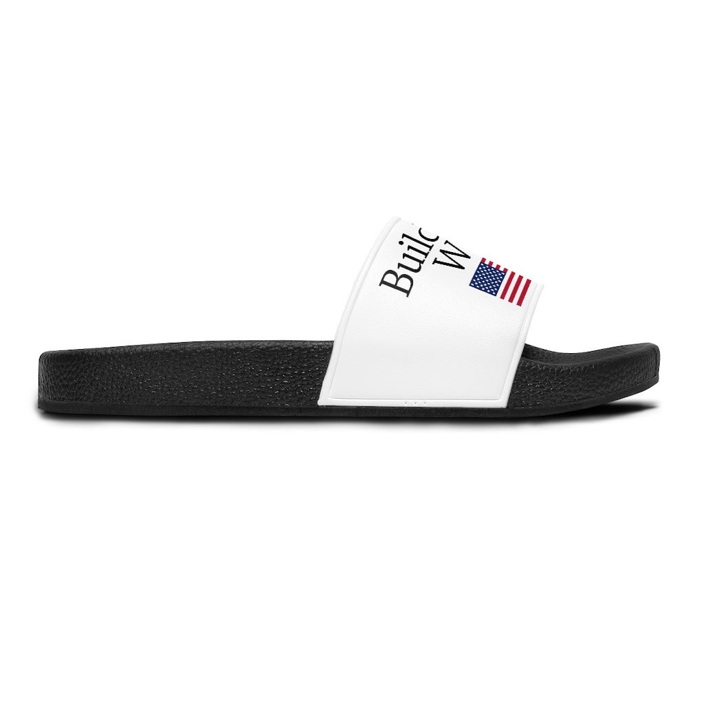 Women's Slide Sandals - Build The Wall