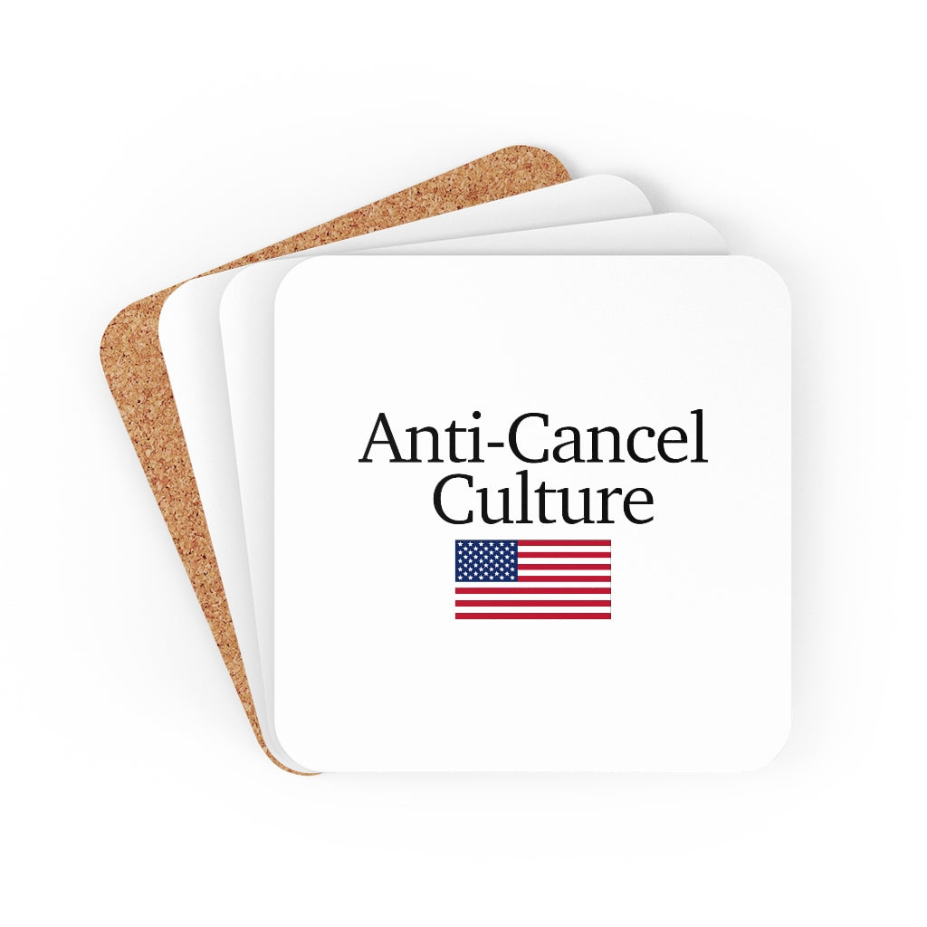 Corkwood Coaster Set - Anti-Cancel Culture