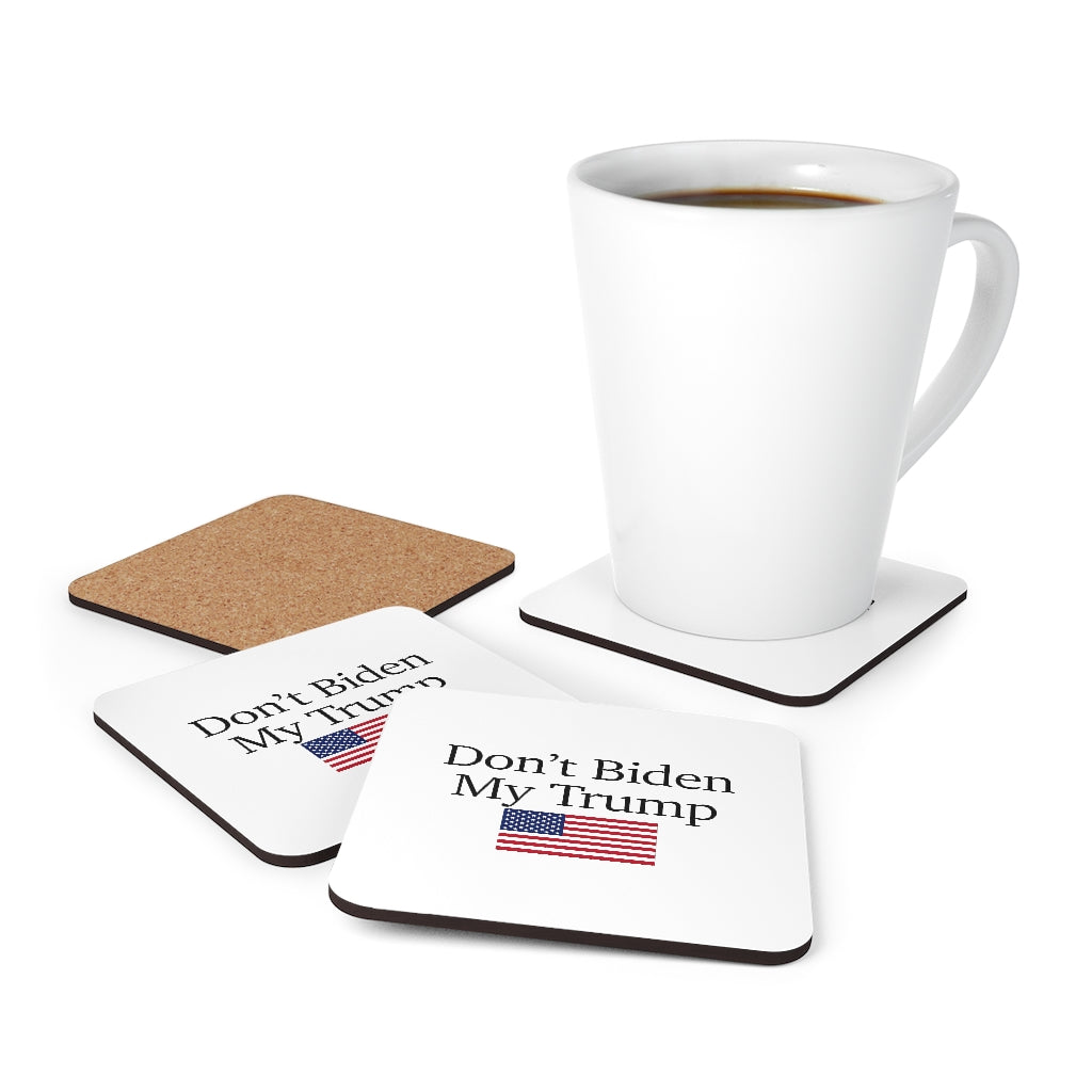 Corkwood Coaster Set - Don't Biden My Trump