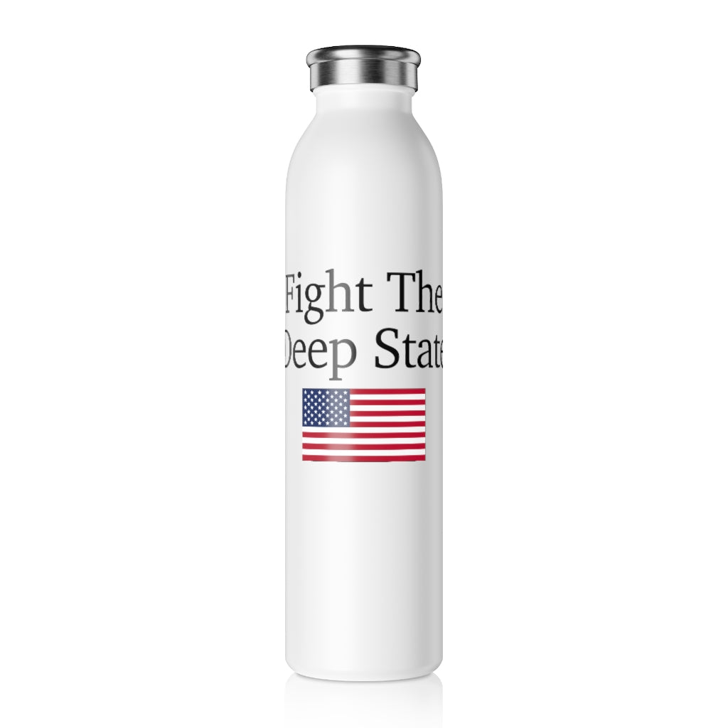 Slim Water Bottle - Fight The Deep State