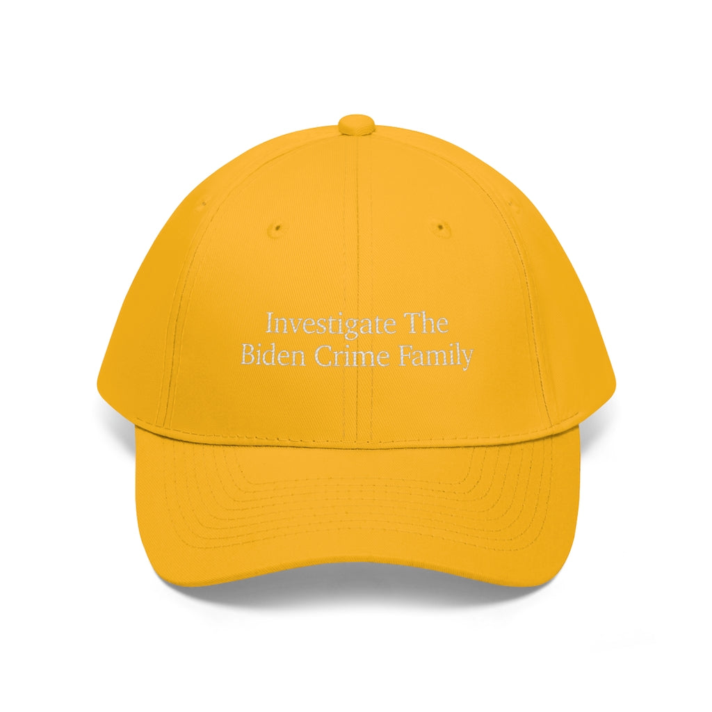 Baseball Cap - Investigate The Biden Crime Family