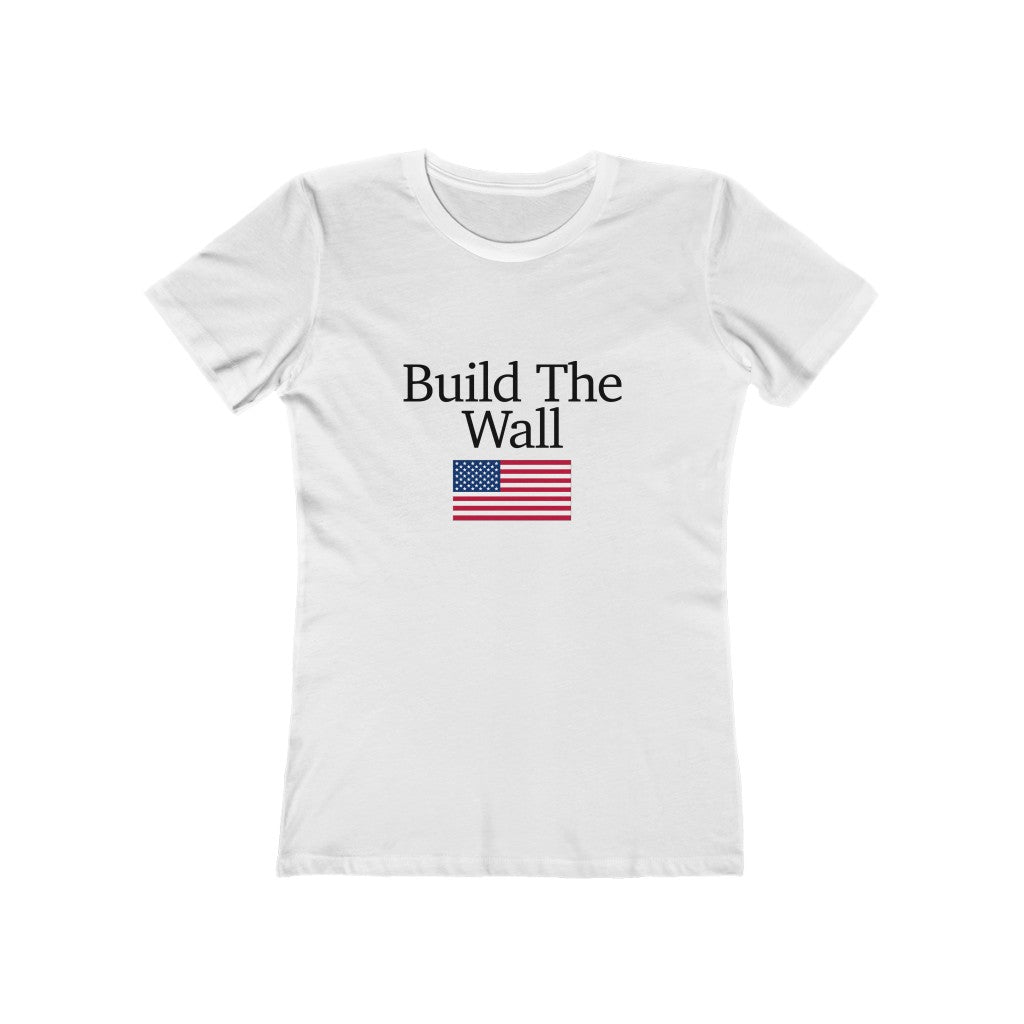 Women's Short Sleeved Tee - Build The Wall