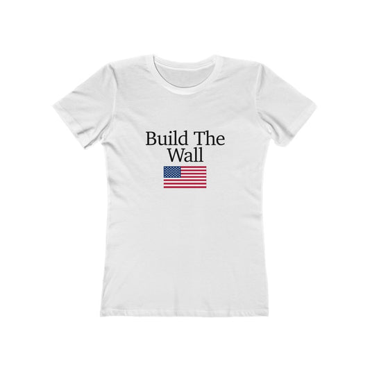 Women's Short Sleeved Tee - Build The Wall