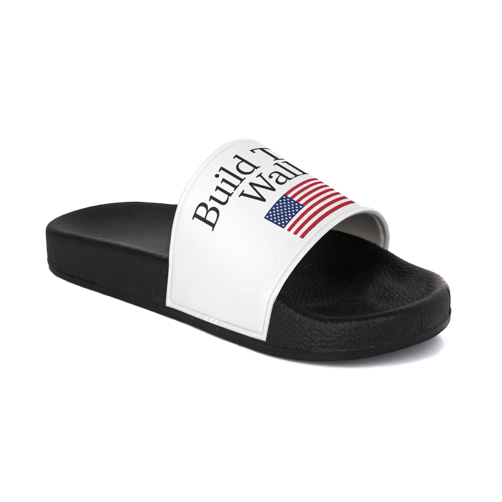 Women's Slide Sandals - Build The Wall