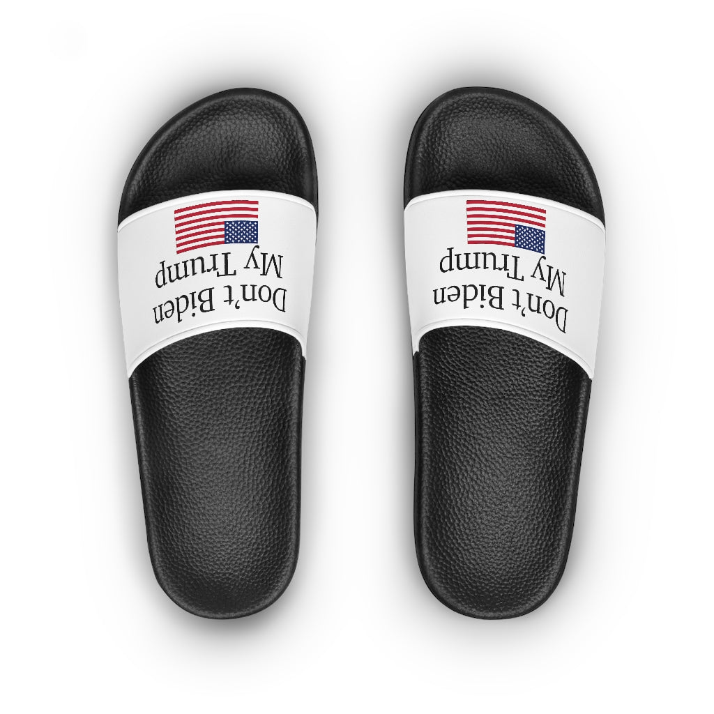 Women's Slide Sandals - Don't Biden My Trump