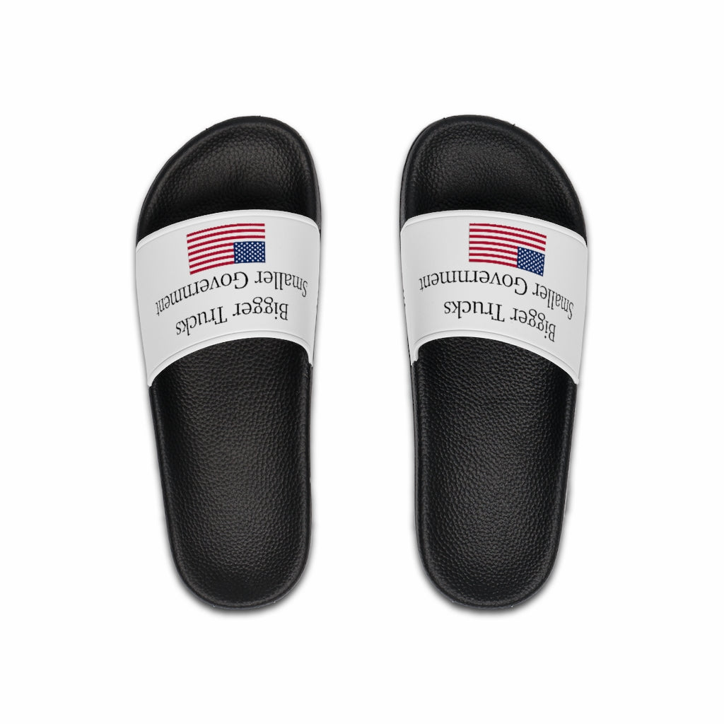 Men's Slide Sandals - Bigger Trucks Smaller Government