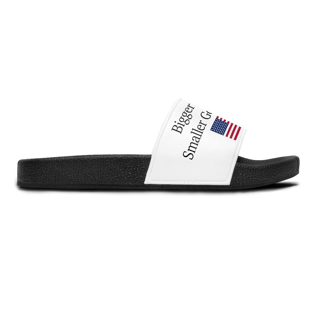 Women's Slide Sandals - Bigger Trucks Smaller Government