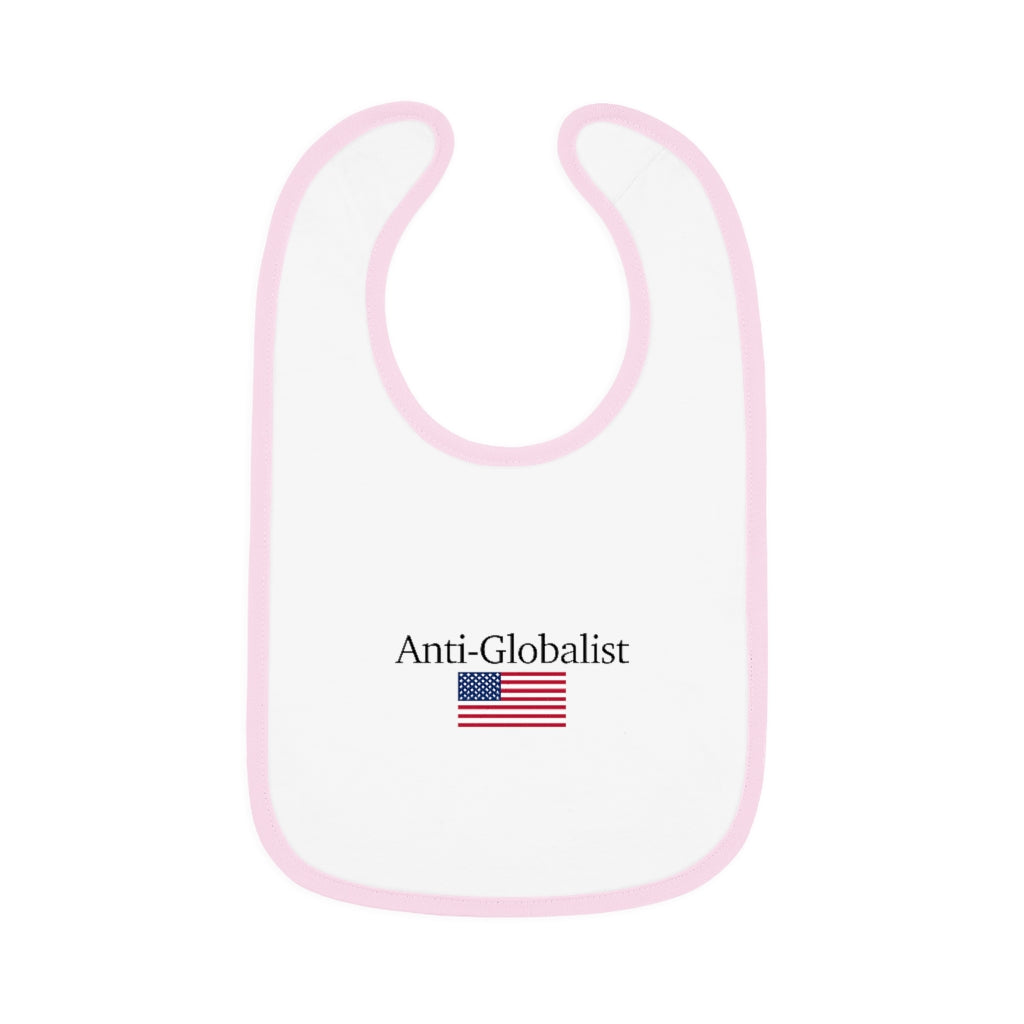 Baby Contrast Trim Jersey Bib - Anti-Globalist