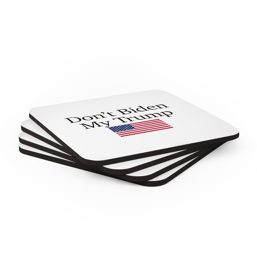 Corkwood Coaster Set - Don't Biden My Trump