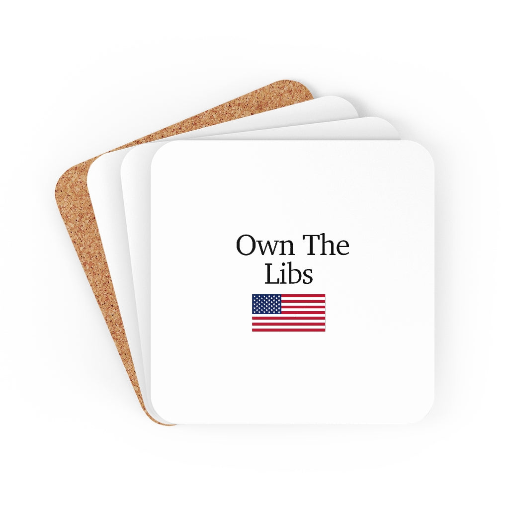 Corkwood Coaster Set - Own The Libs