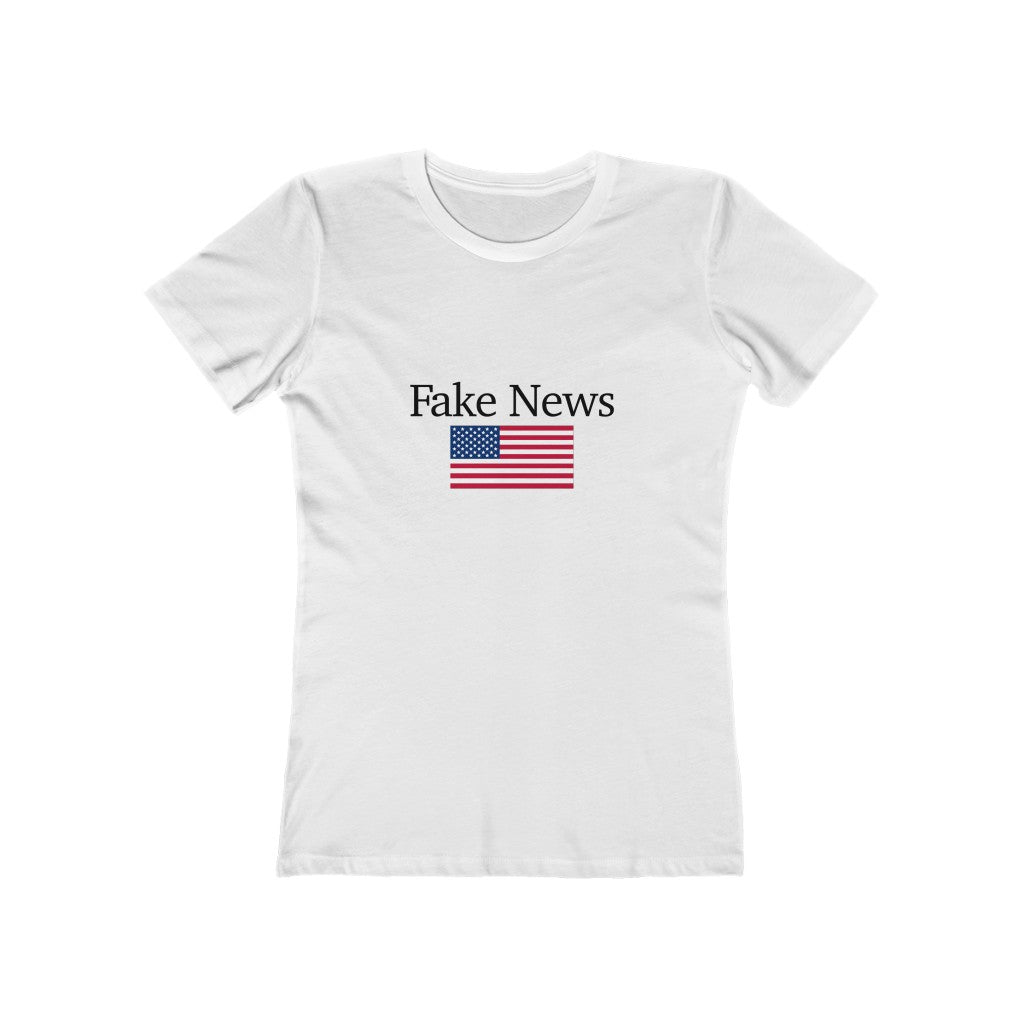 Women's Short Sleeved Tee - Fake News