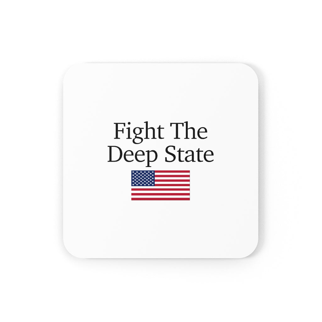 Corkwood Coaster Set - Fight The Deep State