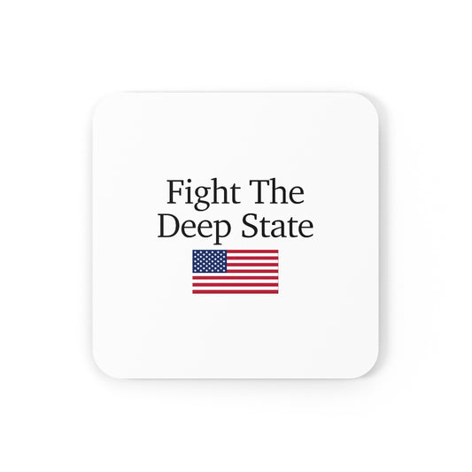 Corkwood Coaster Set - Fight The Deep State