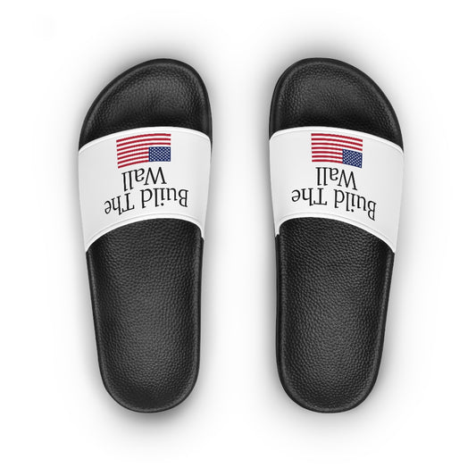 Women's Slide Sandals - Build The Wall