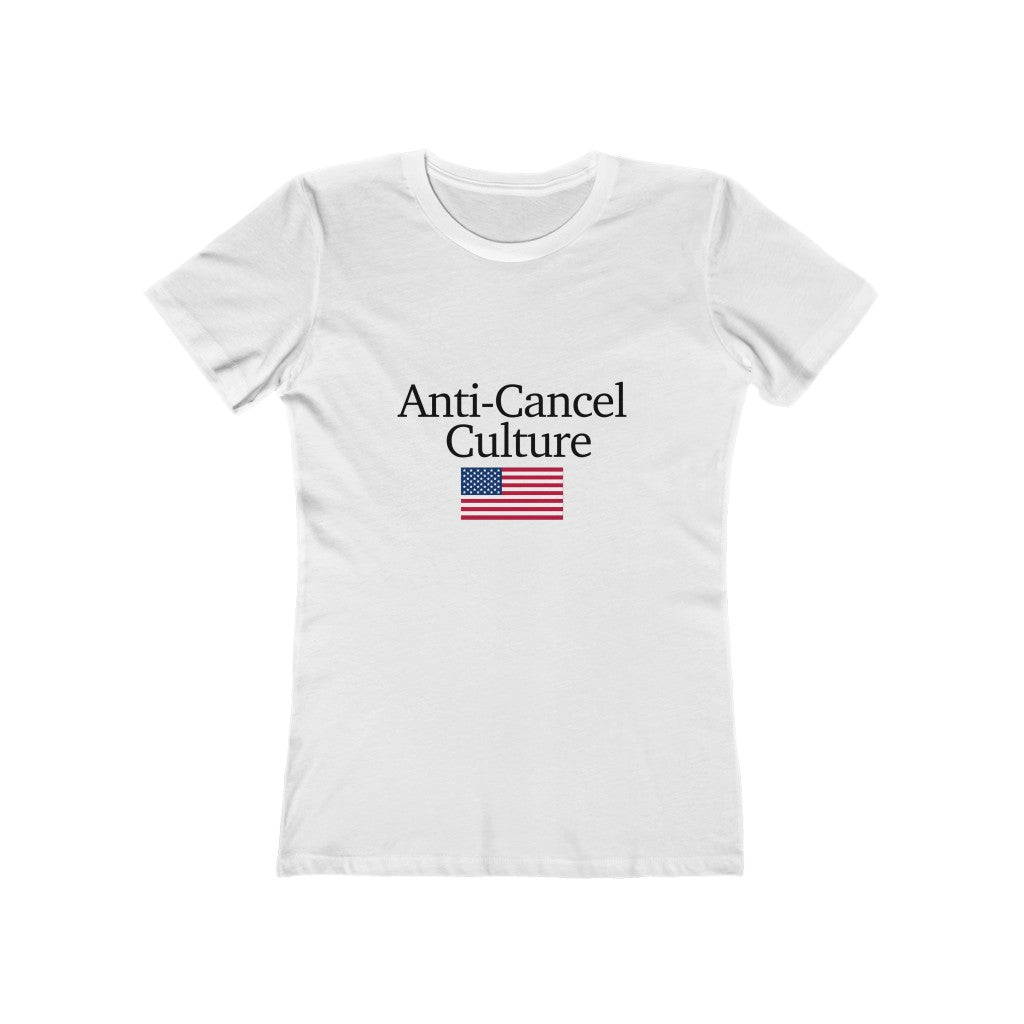 Women's Short Sleeved Tee - Anti-Cancel Culture